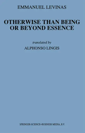 Cover of Otherwise Than Being or Beyond Essence