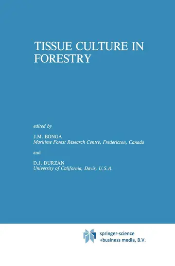 Cover of Tissue Culture in Forestry