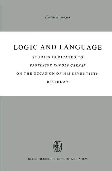 Cover of Logic and Language