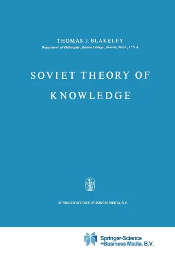 Cover of Soviet Theory of Knowledge