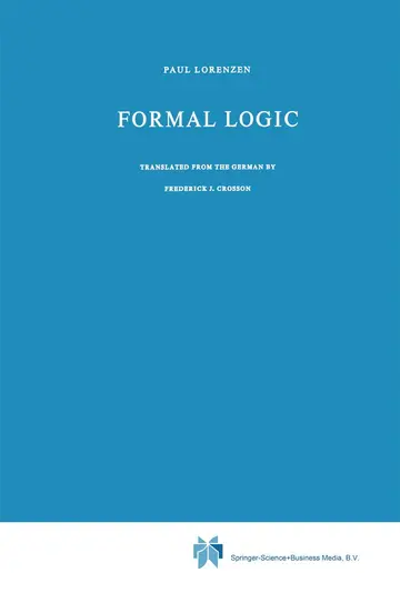 Cover of Formal Logic