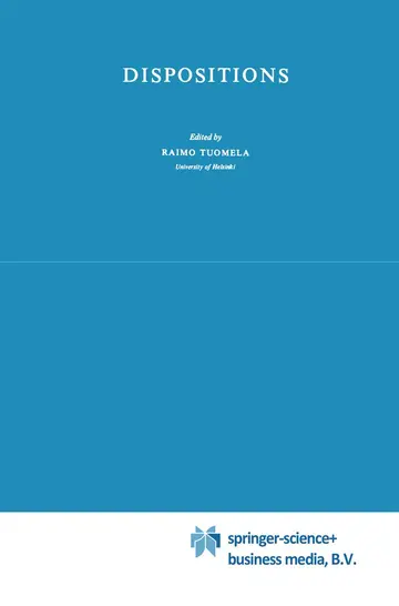 Cover of Dispositions