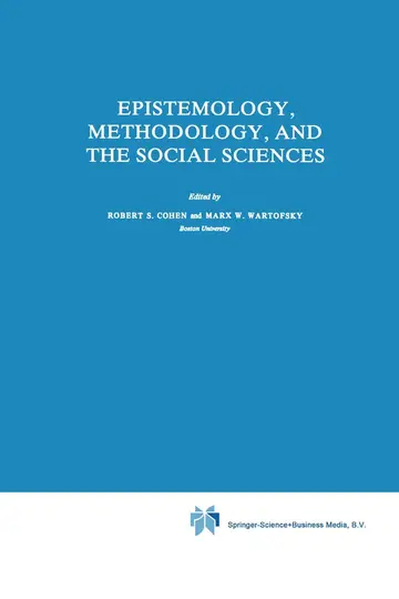 Cover of Epistemology, Methodology, and the Social Sciences