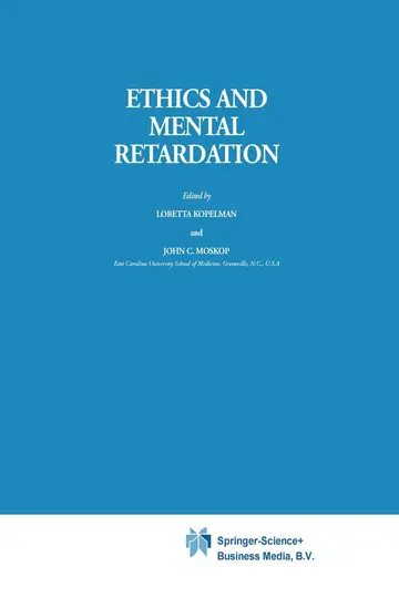 Cover of Ethics and Mental Retardation