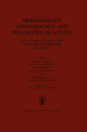 Cover of Methodology, Epistemology, and Philosophy of Science