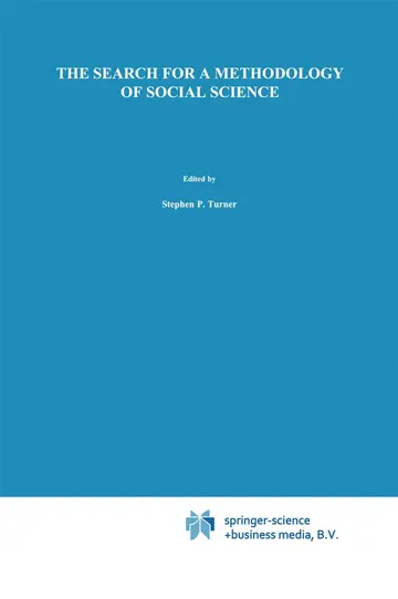 Cover of The Search for a Methodology of Social Science