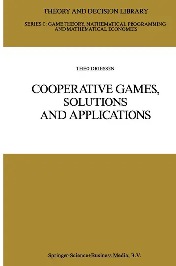 Cover of Cooperative Games, Solutions and Applications