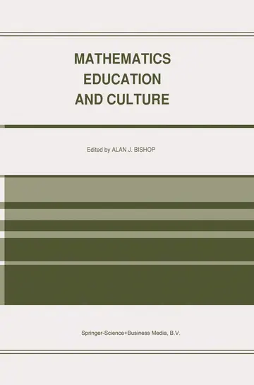Cover of Mathematics Education and Culture