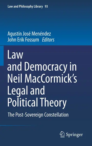 Cover of Law and Democracy in Neil MacCormick's Legal and Political Theory
