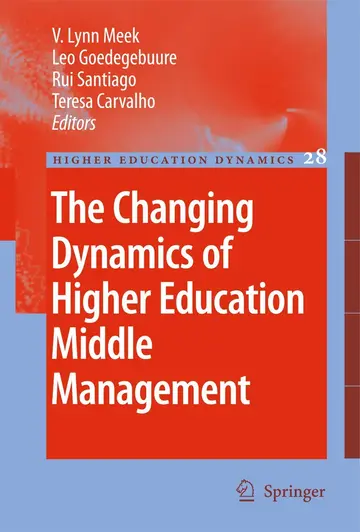Cover of The Changing Dynamics of Higher Education Middle Management