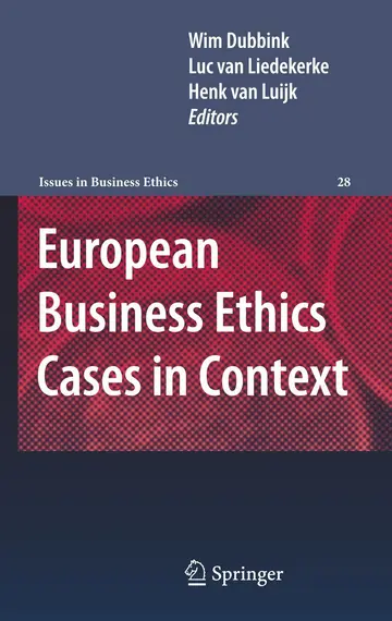 Cover of European Business Ethics Cases in Context