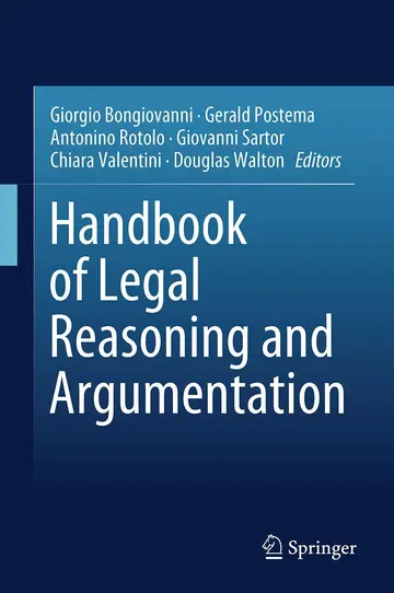 Cover of Handbook of Legal Reasoning and Argumentation