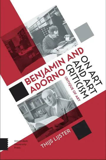 Cover of Benjamin and Adorno on Art and Art Criticism
