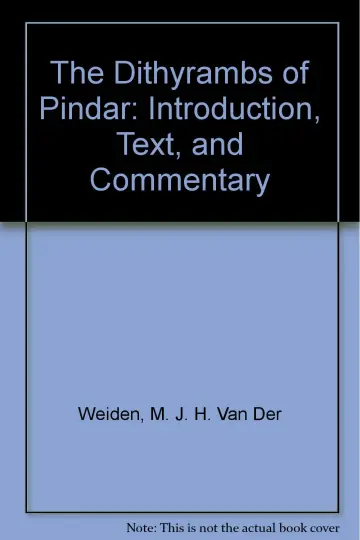 Cover of The Dithyrambs of Pindar