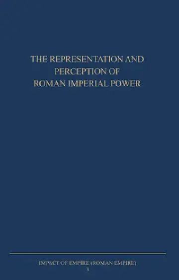 Cover of The Representation and Perception of Roman Imperial Power