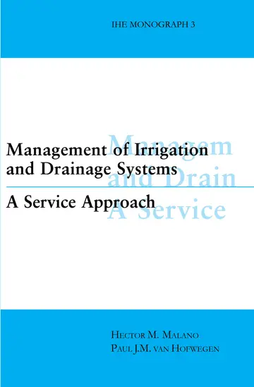 Cover of Management of Irrigation and Drainage Systems