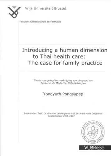 Cover of Introducing a Human Dimension to Thai Health Care
