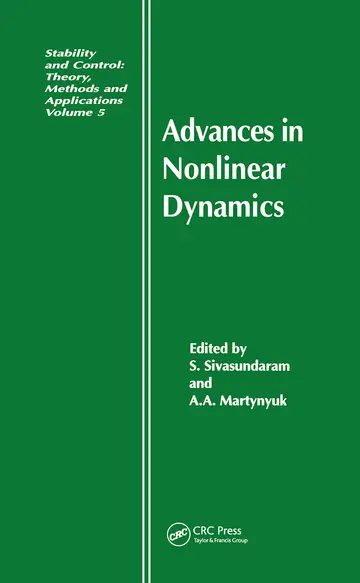 Cover of Advances in Nonlinear Dynamics