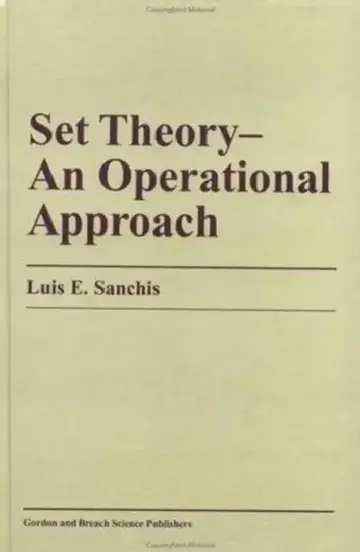 Cover of Set Theory-An Operational Approach