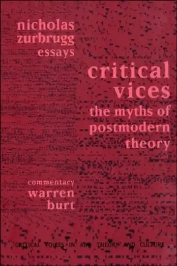 Cover of Critical Vices