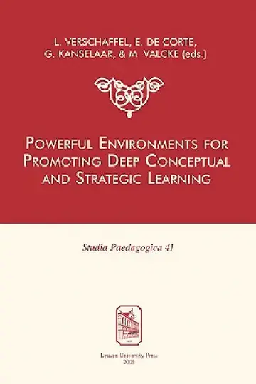Cover of Powerful Environments for Promoting Deep Conceptual and Strategic Learning