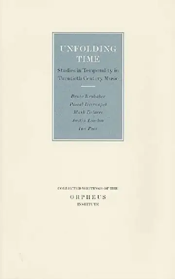 Cover of Unfolding Time