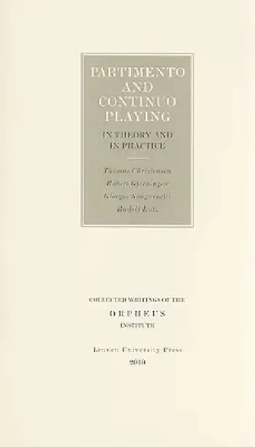 Cover of Partimento and Continuo Playing in Theory and in Practice