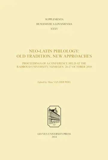 Cover of Neo-latin Philology