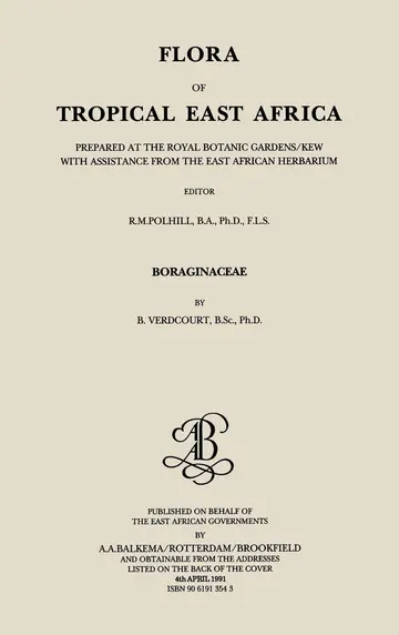 Cover of Boraginaceae