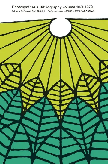 Cover of Photosynthesis Bibliography Volume 10/1 1979