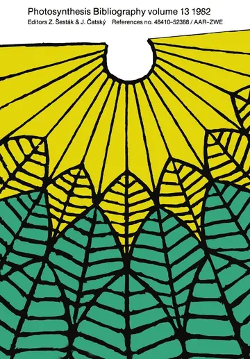 Cover of Photosynthesis Bibliography volume 13 1982