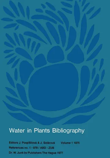 Cover of Water-in-Plants Bibliography