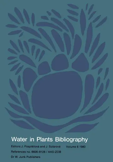 Cover of Water-in-Plants Bibliography