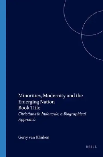 Cover of Minorities, Modernity and the Emerging Nation