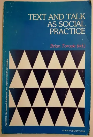 Cover of Text and Talk as Social Practice/Context Series/XVIII