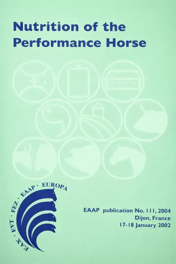 Cover of Nutrition of the Performance Horse