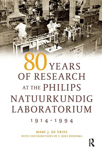 Cover of 80 Years of Research at the Philips Natuurkundig Laboratorium (1914-1994)