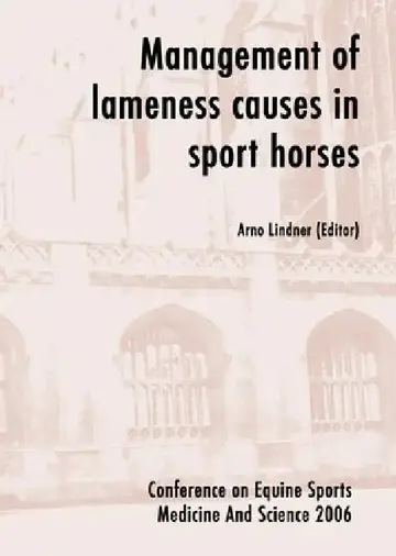 Cover of Management of Lameness Causes in Sport Horses