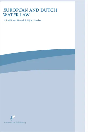 Cover of European and Dutch Water Law