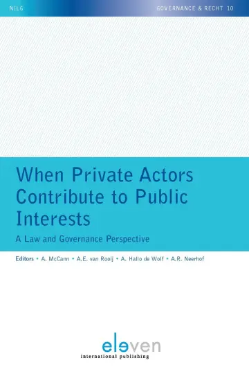 Cover of When Private Actors Contribute to Public Interests