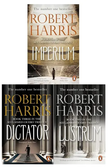 Cover of Cicero Trilogy Robert Harris 3 Books Set Collection - Dictator, Lustrum, Imperium