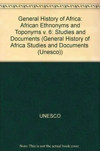 Cover of African Ethnonyms and Toponyms (v. 6)