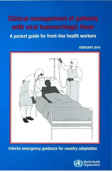 Cover of Clinical management of patients with viral haemorrhagic fever