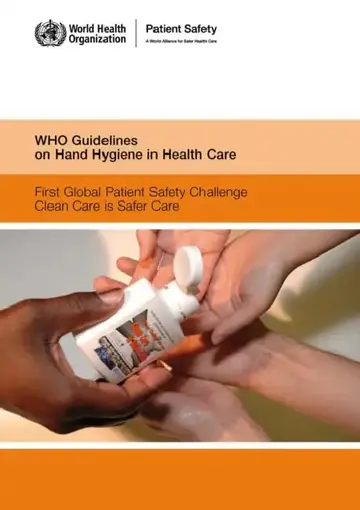 Cover of Who Guidelines on Hand Hygiene in Health Care