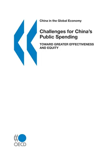 Cover of Challenges for China's Public Spending, Toward Greater Effectiveness and Equity