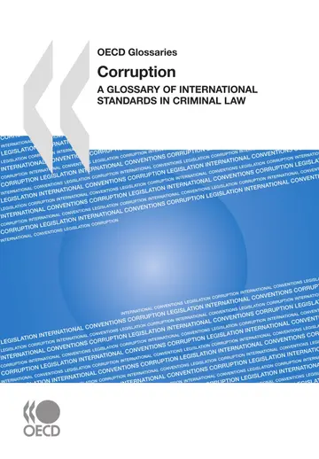 Cover of Oecd Glossaries Corruption