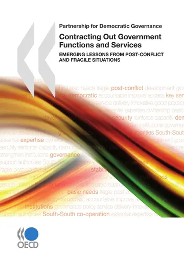 Cover of Partnership for Democratic Governance Contracting Out Government Functions and Services