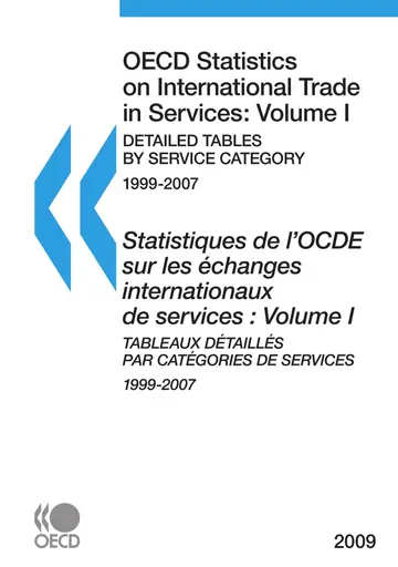 Cover of OECD Statistics on International Trade in Services 2009, Volume I, Detailed Tables by Service Category