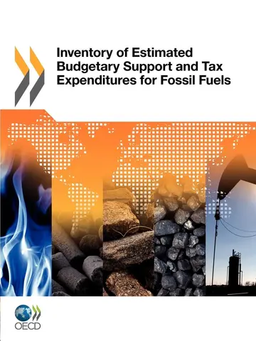 Cover of Inventory of estimated budgetary support and tax expenditures for fossil fuels