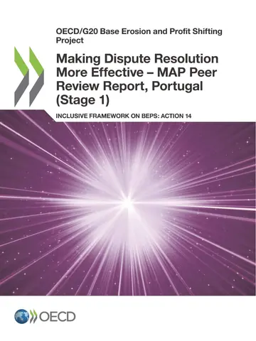 Cover of Making dispute resolution more effective - MAP peer review report, Portugal (stage 1)